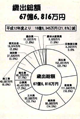 歳出の円グラフ