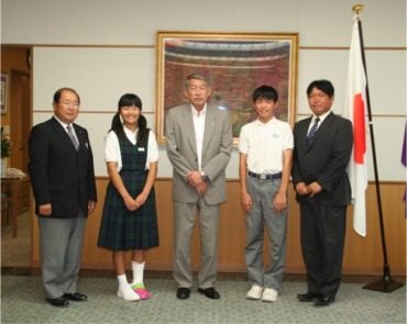 北方四島青少年訪問事業に参加する熊野中学校生徒