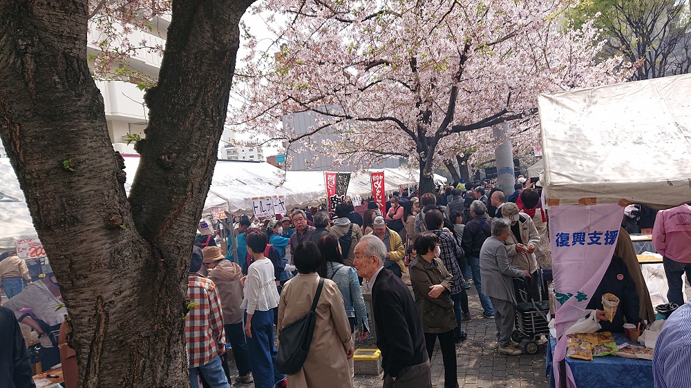 桜まつり会場の様子