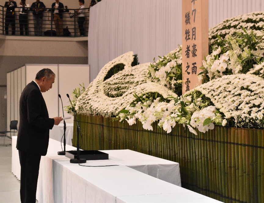 町長の式辞の様子