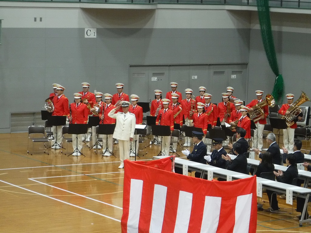 広島市消防音楽隊の演奏の様子