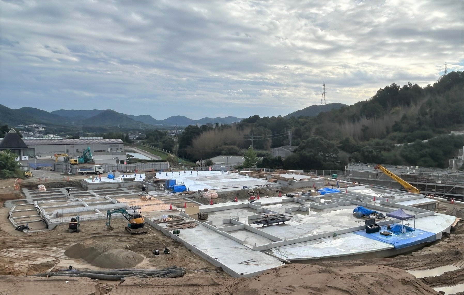 新施設建築現場（現在の姿）