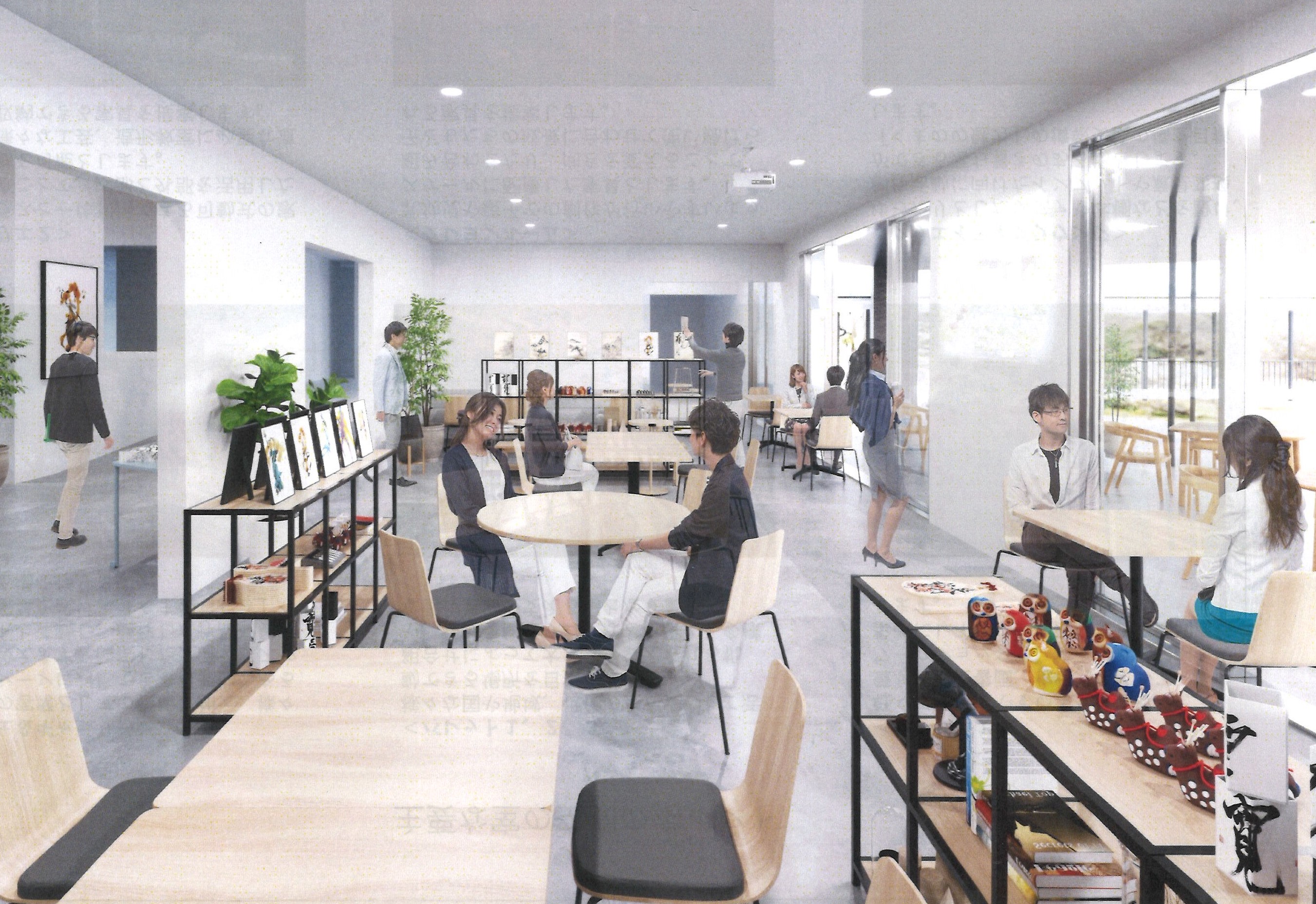 カフェスペースの画像