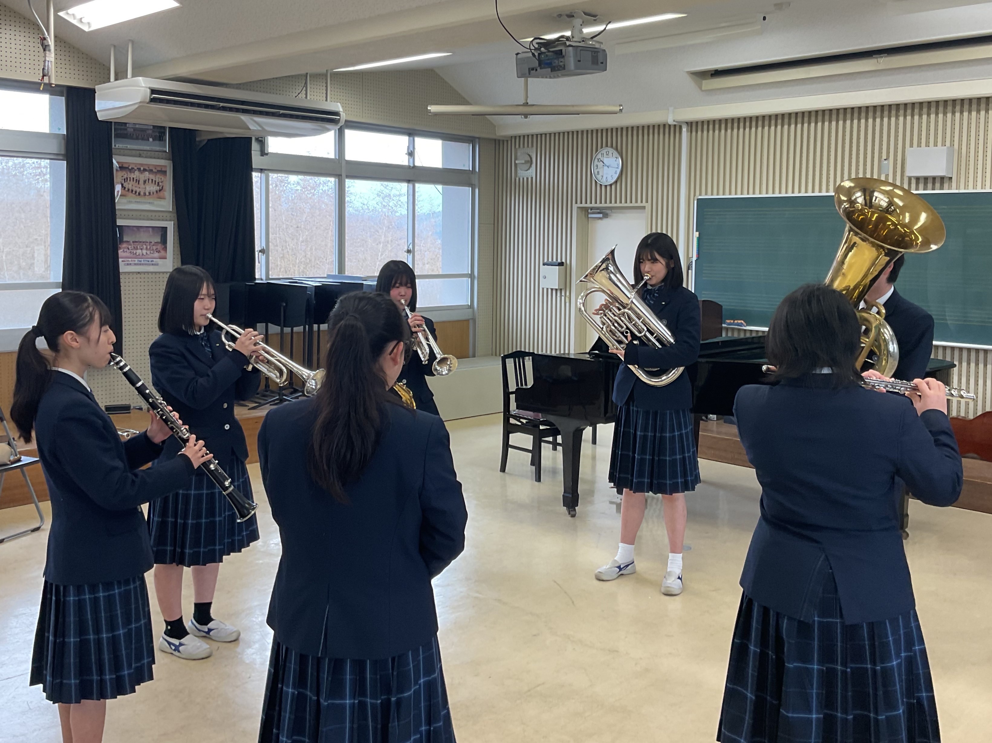 熊野高校　音楽コースの活動風景