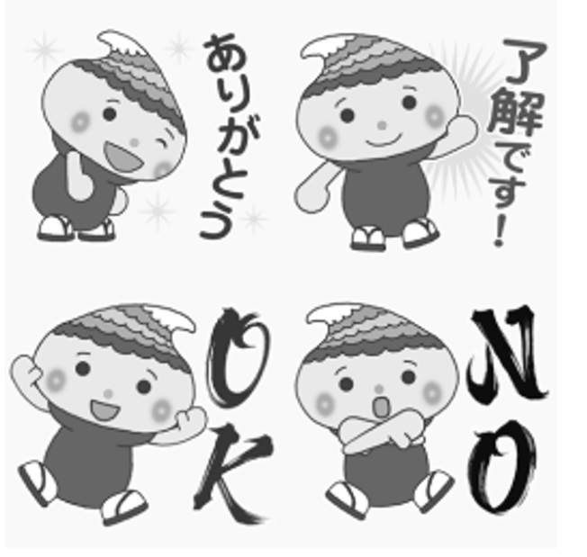 ふでりんLINEスタンプの画像